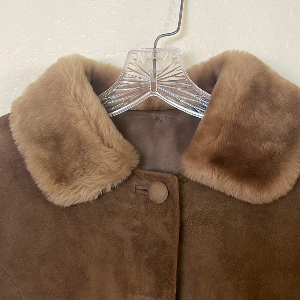 Vintage suede jacket, 60’s? 70’s? Great shape-fits like a small.